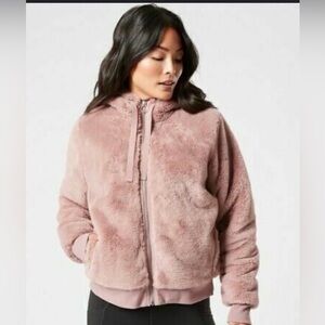 ATHLETA Ritual Jacket Coat  SOFT PLUSH Dogwood Mauve size small